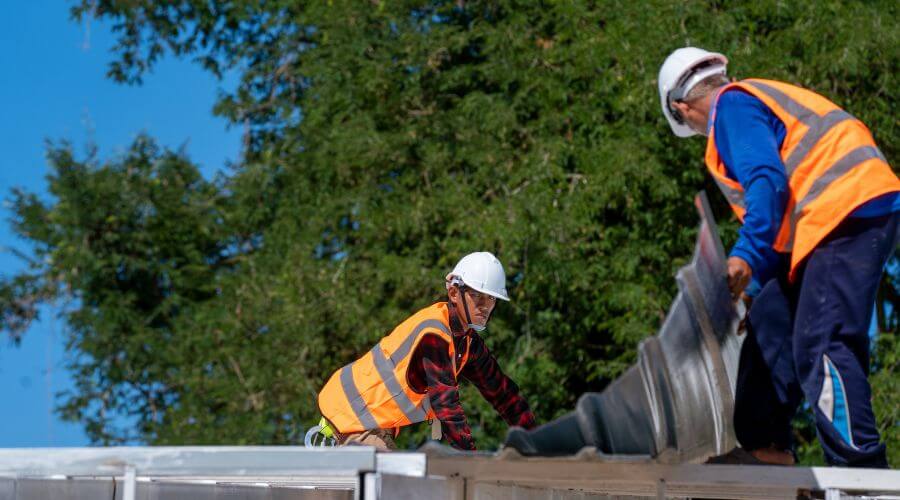 Professional metal roof installation in Little Suamico, WI